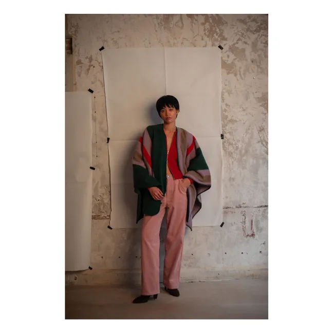 Capa de lana reciclada Miwoks | Violeta