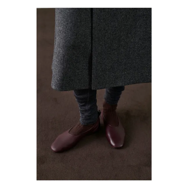 Bala Ballerinas Leather | Lie de vin