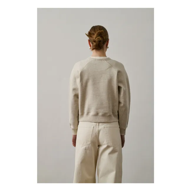 Sweat Artemis Coton Bio | Gris chiné clair