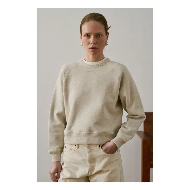 Sweat Artemis Coton Bio | Gris chiné clair