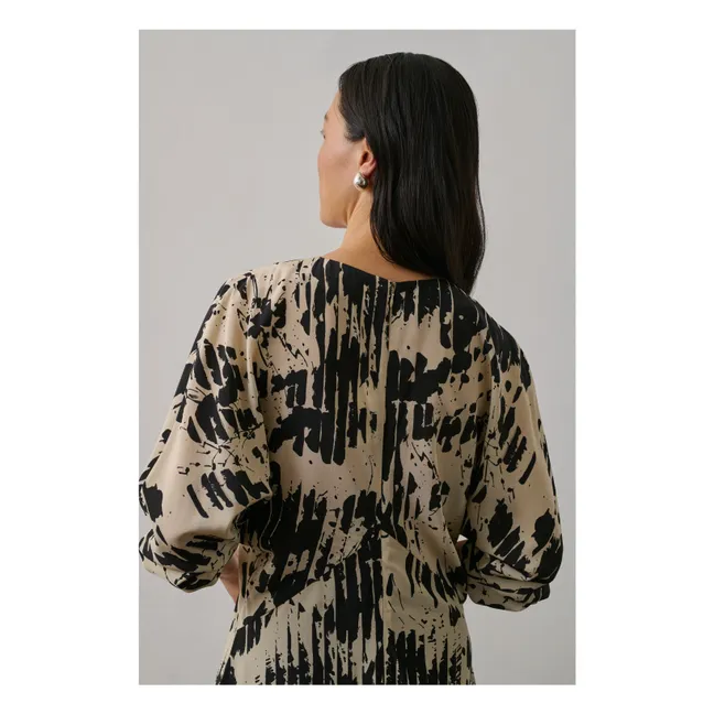 Robe Francine Soie | Jaune pâle