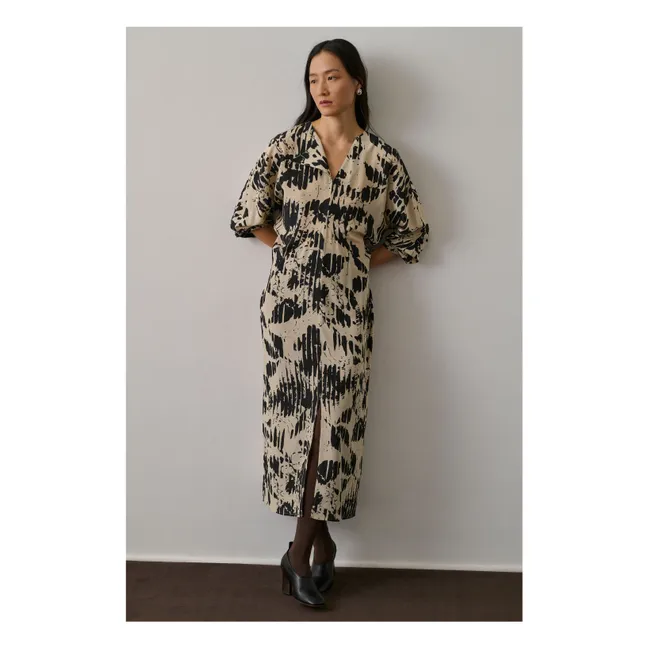 Robe Francine Soie | Jaune pâle
