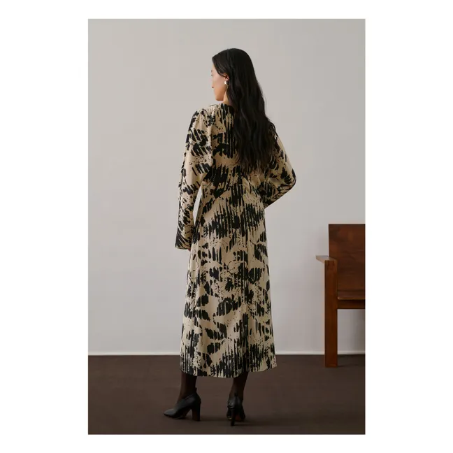 Robe Francine Soie | Jaune pâle