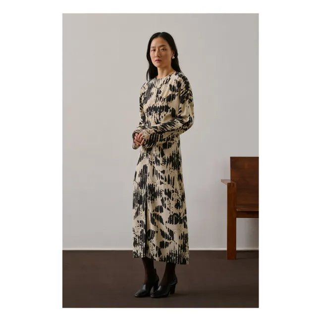 Robe Francine Soie | Jaune pâle