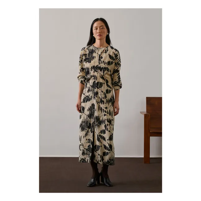 Robe Francine Soie | Jaune pâle