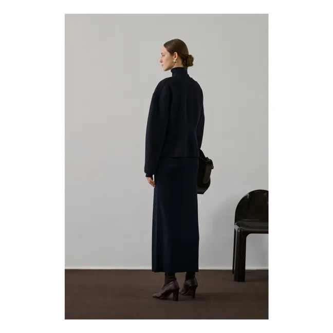 Robe Georgia Laine Vierge | Bleu marine