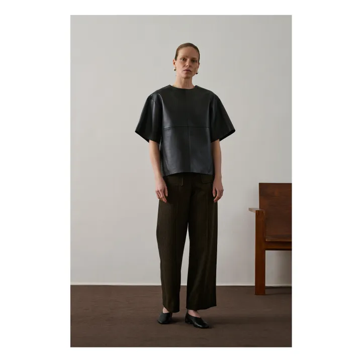 Pantalon Harry Laine Vierge | Kaki foncé- Image produit n°2