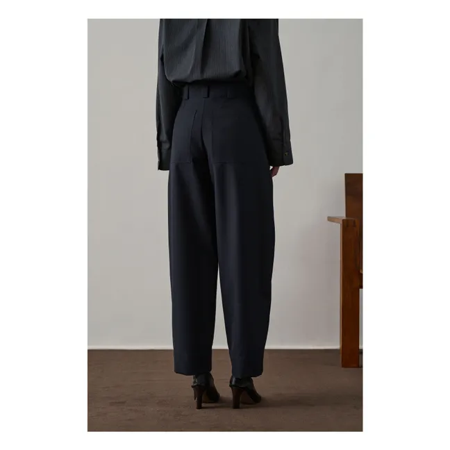 Pantalon Alouette Laine Vierge | Bleu marine