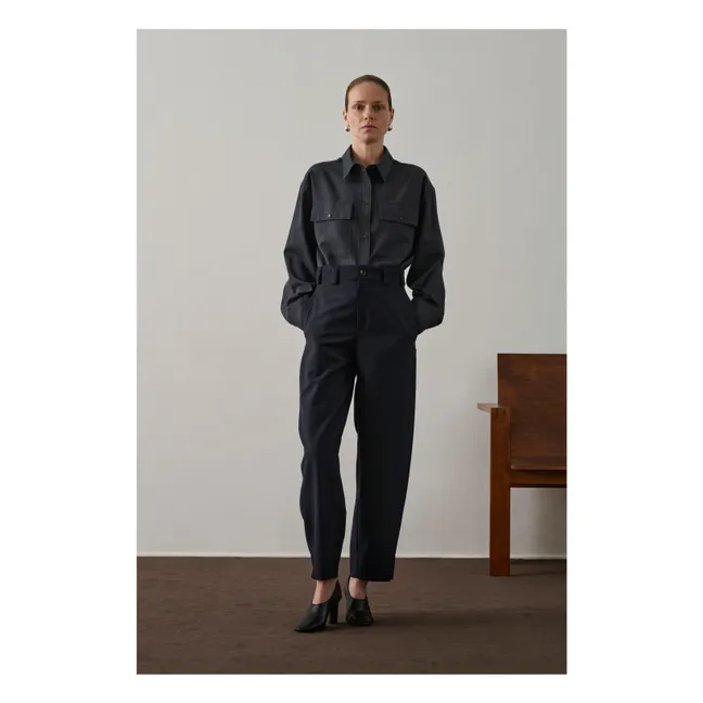 Pantalon Alouette Laine Vierge | Bleu marine