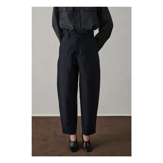 Pantalon Alouette Laine Vierge | Bleu marine