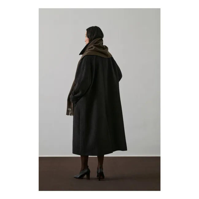 Manteau Berlin Laine Vierge | Marron