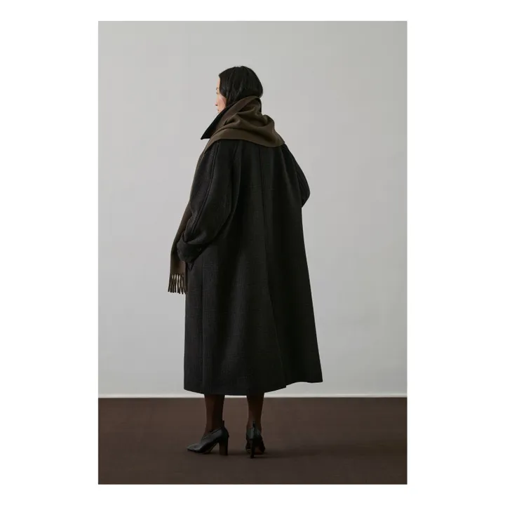 Manteau Berlin Laine Vierge | Marron- Image produit n°5