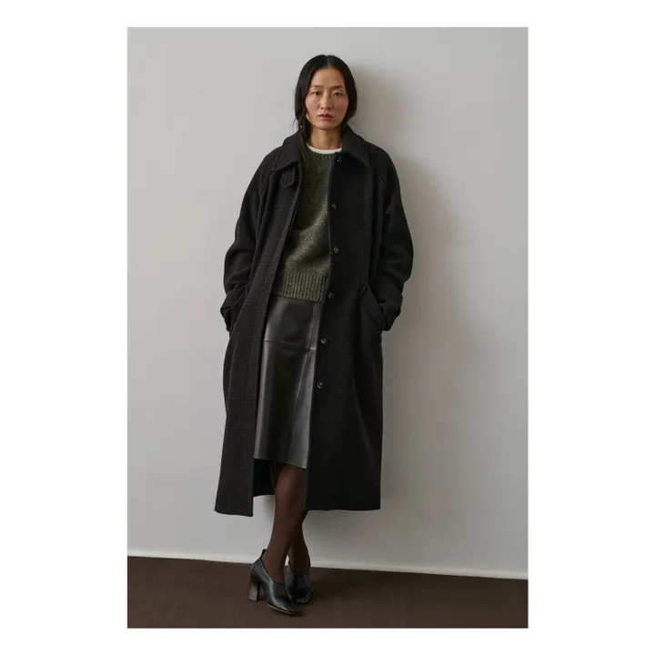 Manteau Berlin Laine Vierge | Marron- Image produit n°2