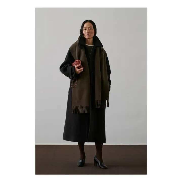 Manteau Berlin Laine Vierge | Marron- Image produit n°1