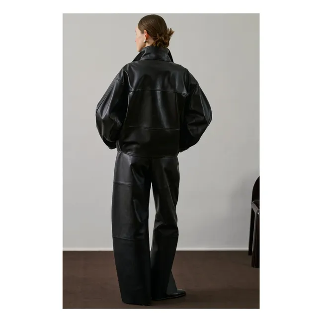 Gamma Lederjacke | Schwarz