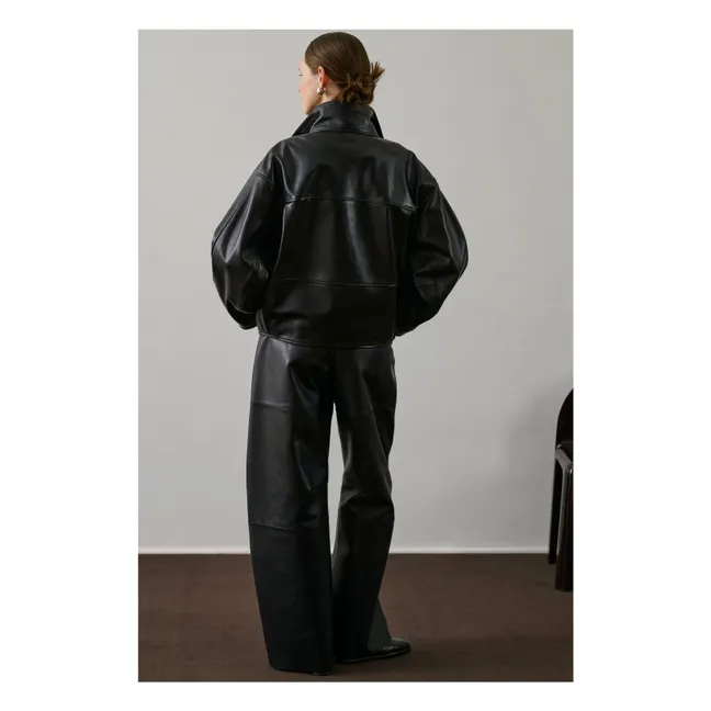 Veste Gamma Cuir | Noir