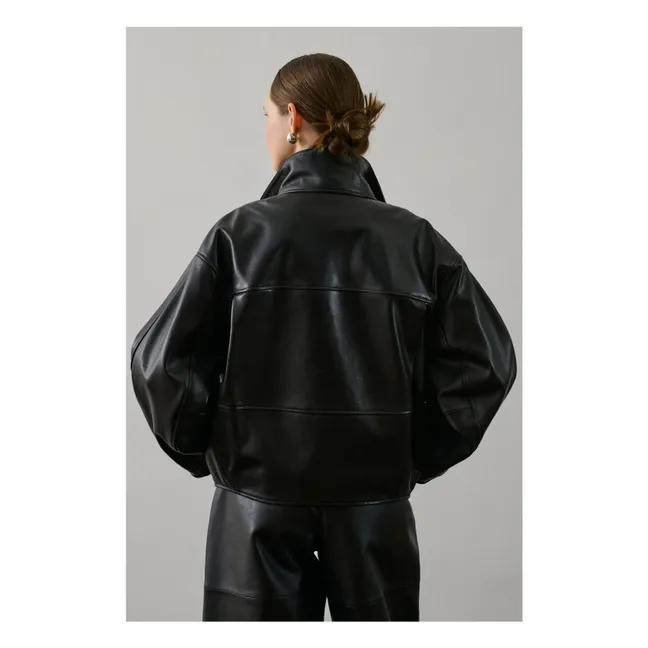 Veste Gamma Cuir | Noir