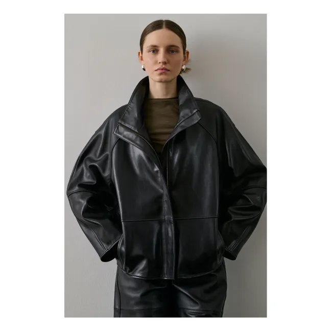 Gamma Lederjacke | Schwarz