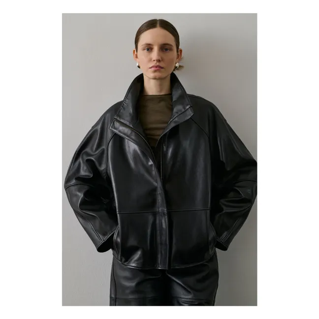 Veste Gamma Cuir | Noir