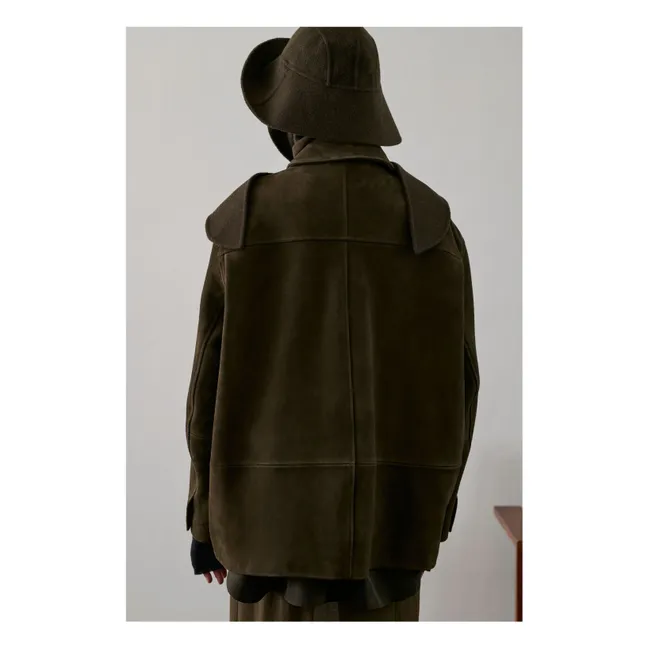 Veste Vincenzo Cuir | Kaki foncé
