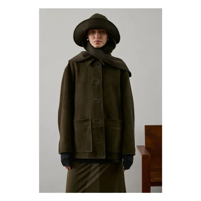 Veste Vincenzo Cuir | Kaki foncé