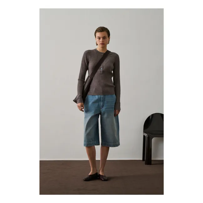 Pull Buffalo Laine Mérinos | Marron