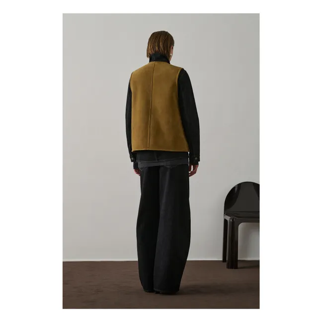 Veste Sans Manches Duomo Cuir | Kaki