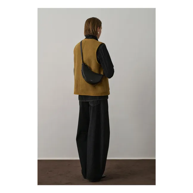 Borsa Wino Mini in pelle | Nero