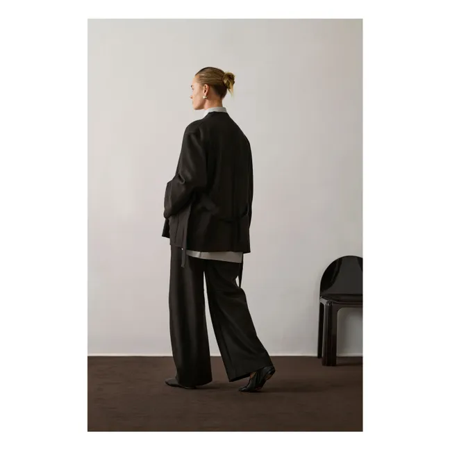 Veste Balme Laine Vierge | Vert foncé