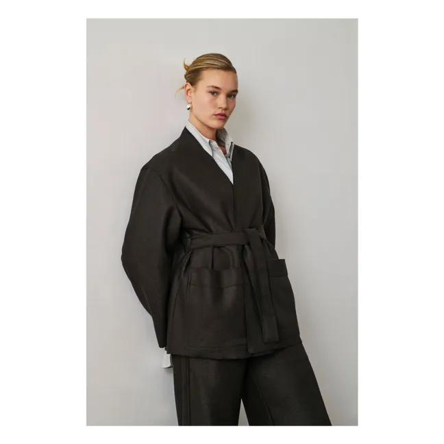 Veste Balme Laine Vierge | Vert foncé