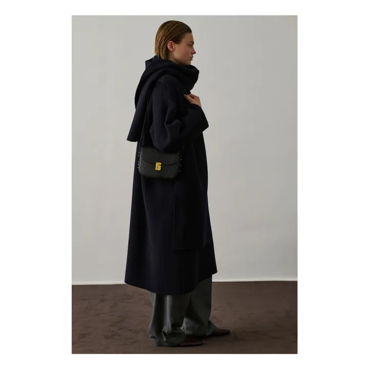 Sac Bellissima Mini Cuir Grainé Embossé Lézard | Noir- Image produit n°1