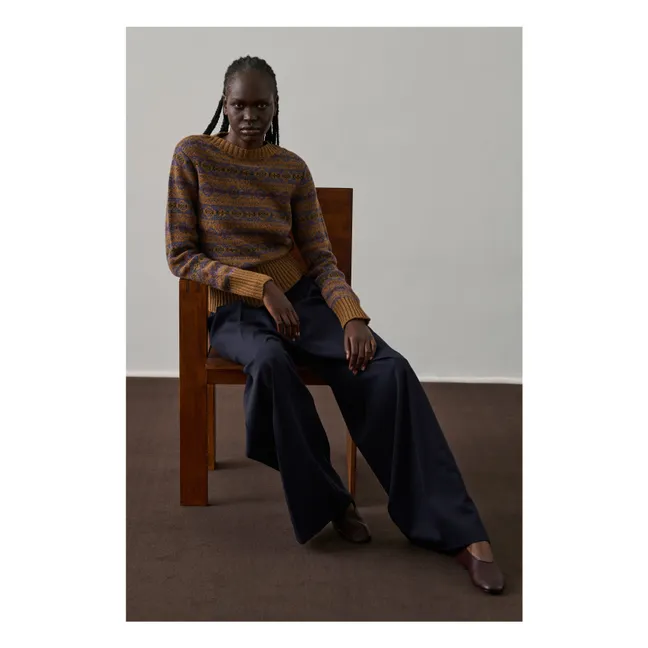 Gipsyj Merino Wool Sweater | Camel