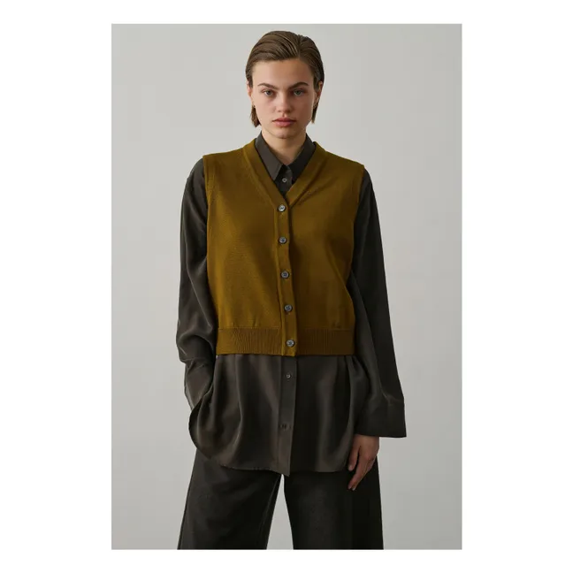 Gilet Sans Manches Chiara Laine Mérinos | Bronze
