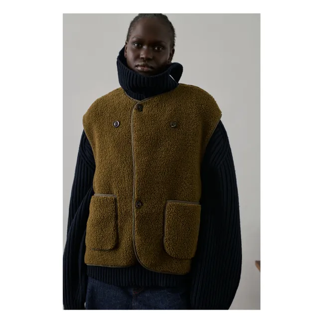 Floyd Sleeveless Jacket | Khaki