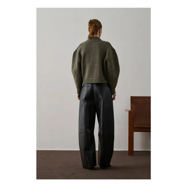 Cardigan Léonard Laine Mérinos | Gris chiné