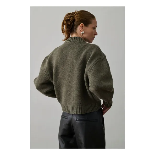 Cardigan Léonard Laine Mérinos | Gris chiné