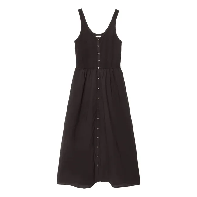 Robe Fenix Popeline de Coton | Noir