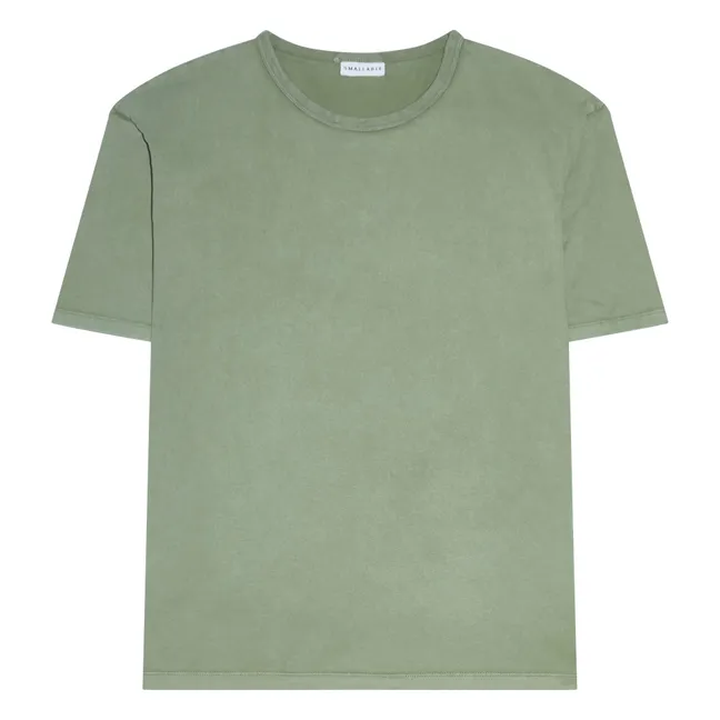 Camiseta Solal de algodón orgánico | Verde militare claro