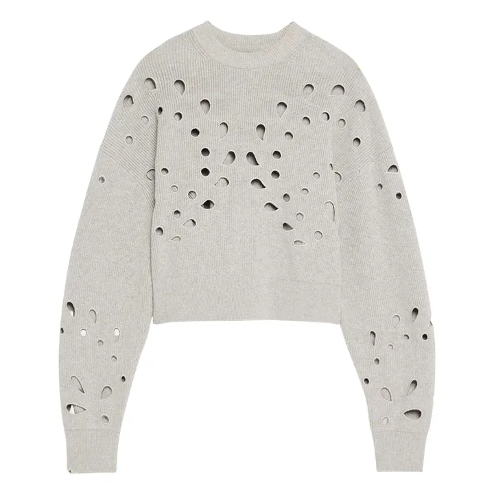 Pull Vanessa | Gris chiné- Image produit n°0