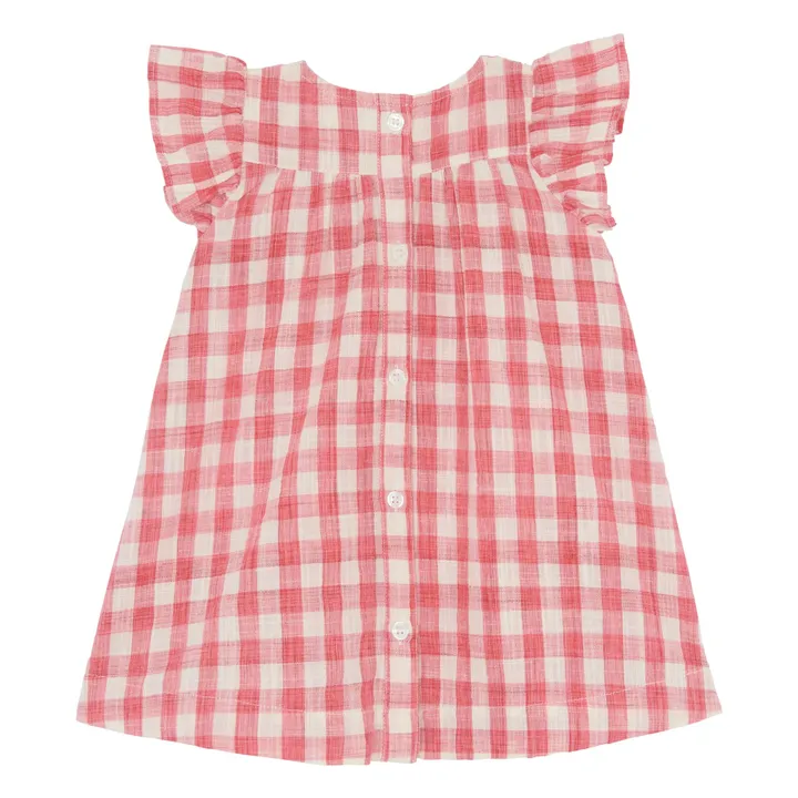 Kleid Nop Nop Vichy | Rot- Produktbild Nr. 2