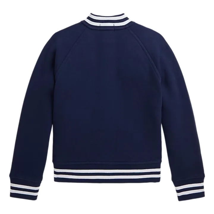 Bomber Molleton | Bleu marine- Image produit n°1