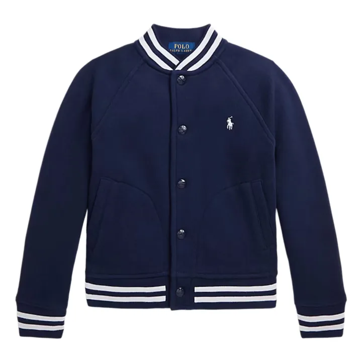 Bomber Molleton | Bleu marine- Image produit n°0