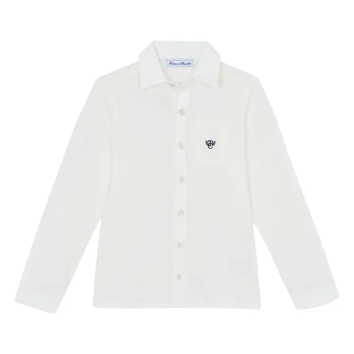 Chemise Brodée | Nacre- Image produit n°0