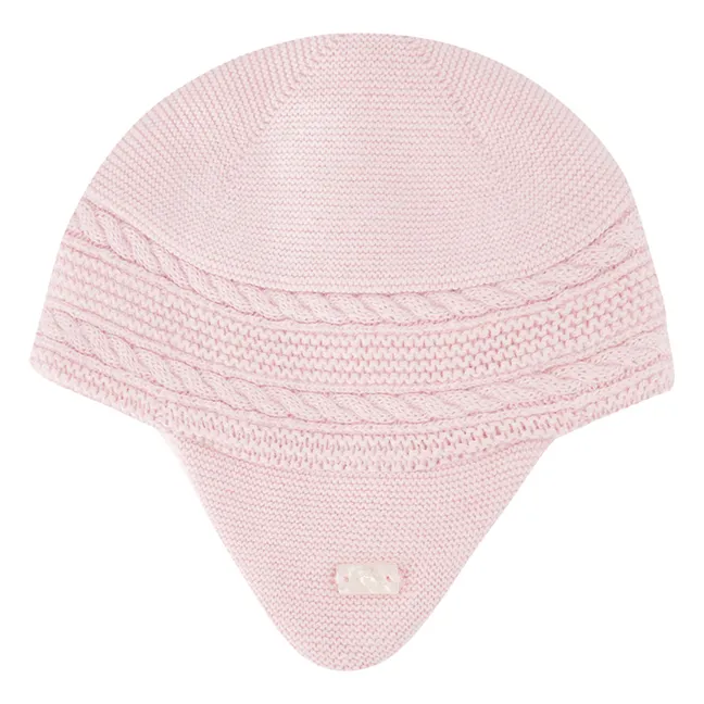 Bonnet Torsades Laine | Rose