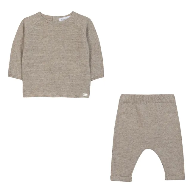 Ensemble Pull et Legging Laine | Grège