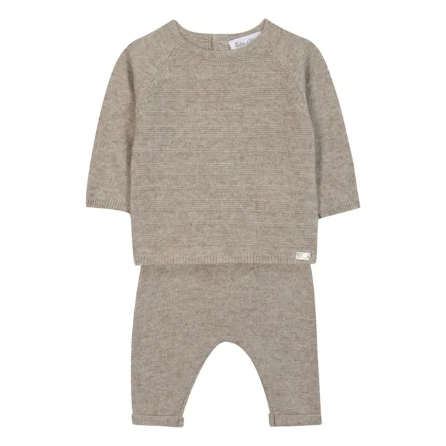Ensemble Pull et Legging Laine | Grège