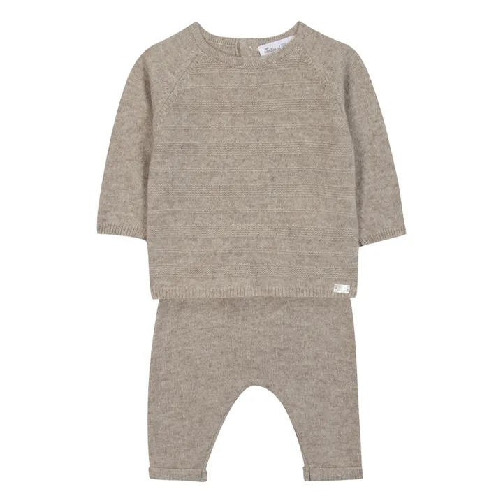 Ensemble Pull et Legging Laine | Grège- Image produit n°0