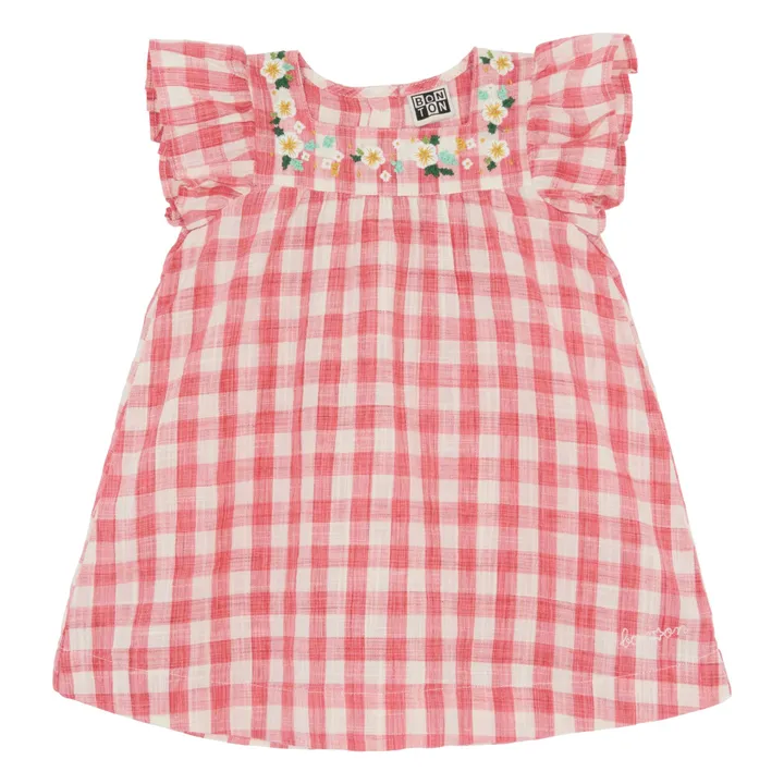 Kleid Nop Nop Vichy | Rot- Produktbild Nr. 0