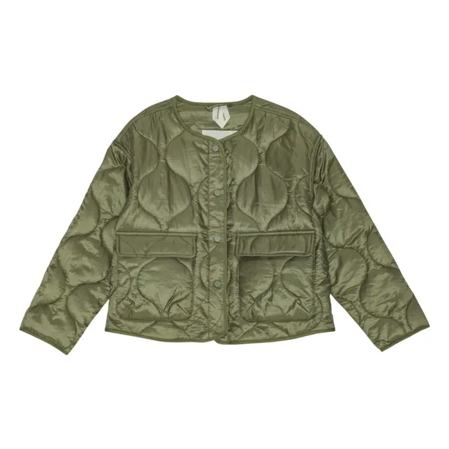 Veste Matelassée Amber Fibres Recyclées | Vert kaki