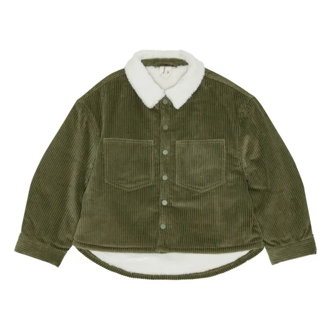 Veste Velours Côtelé Nohr Coton Bio | Vert kaki